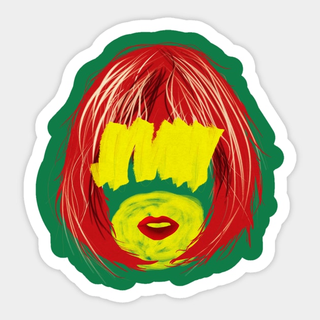 Exaggerated Sexy Red Hairs Sticker by Raimondi